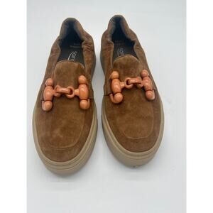 Softwaves Tais Loafers Size 39.5 US 8.5 Brown Platform Slip-On Comfort Shoes